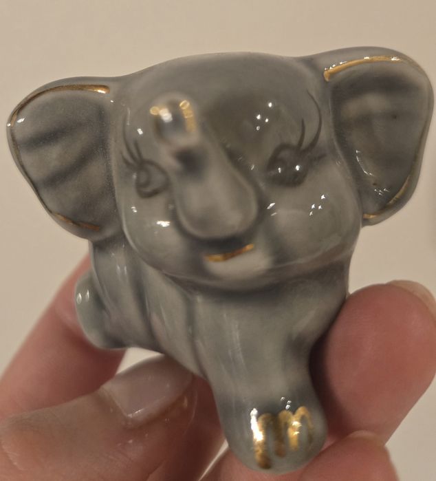 Słonik porcelana