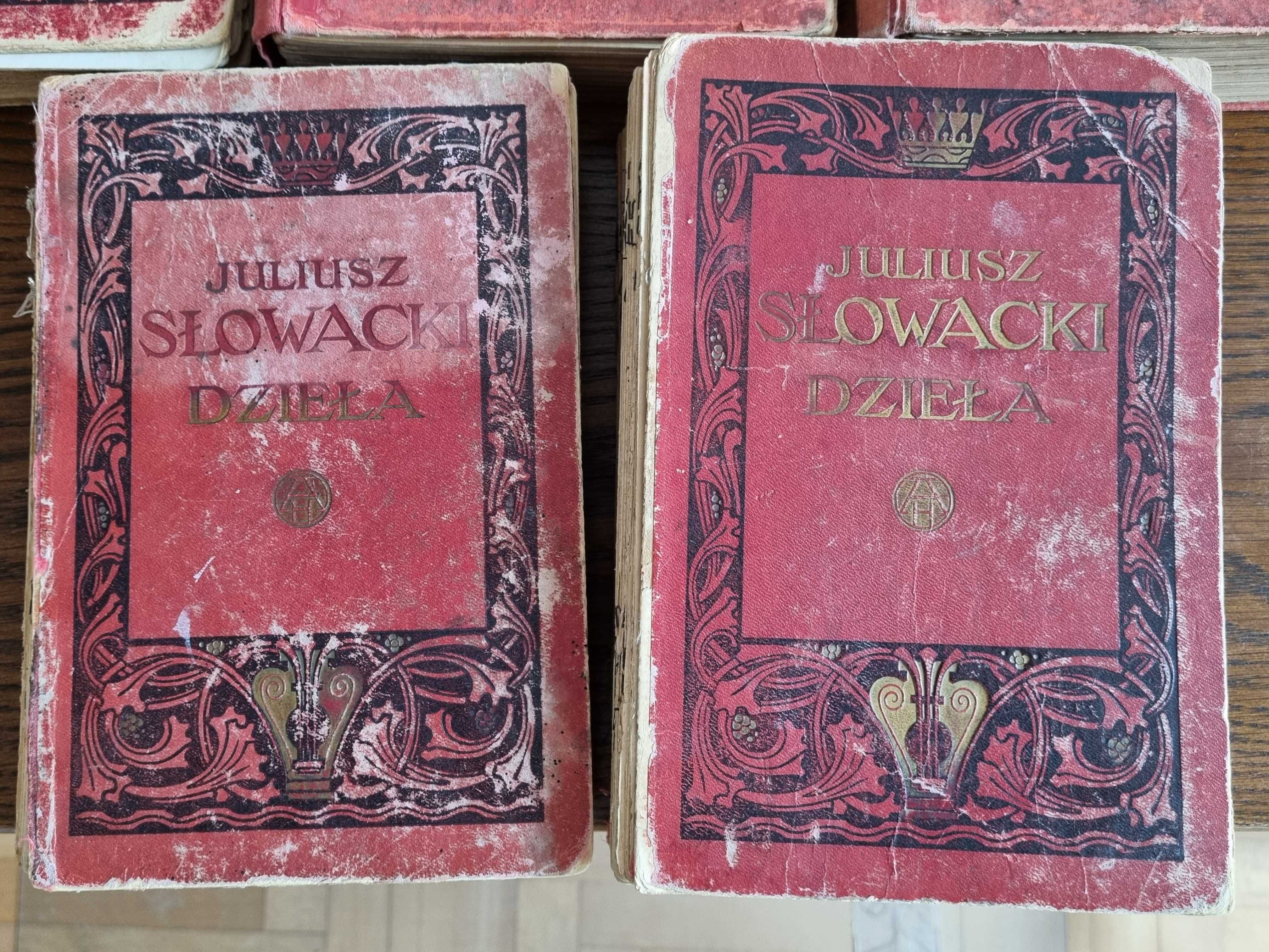 Dzieła Mickiewicza i Słowackiego komplet 5 tomów 1907_1912