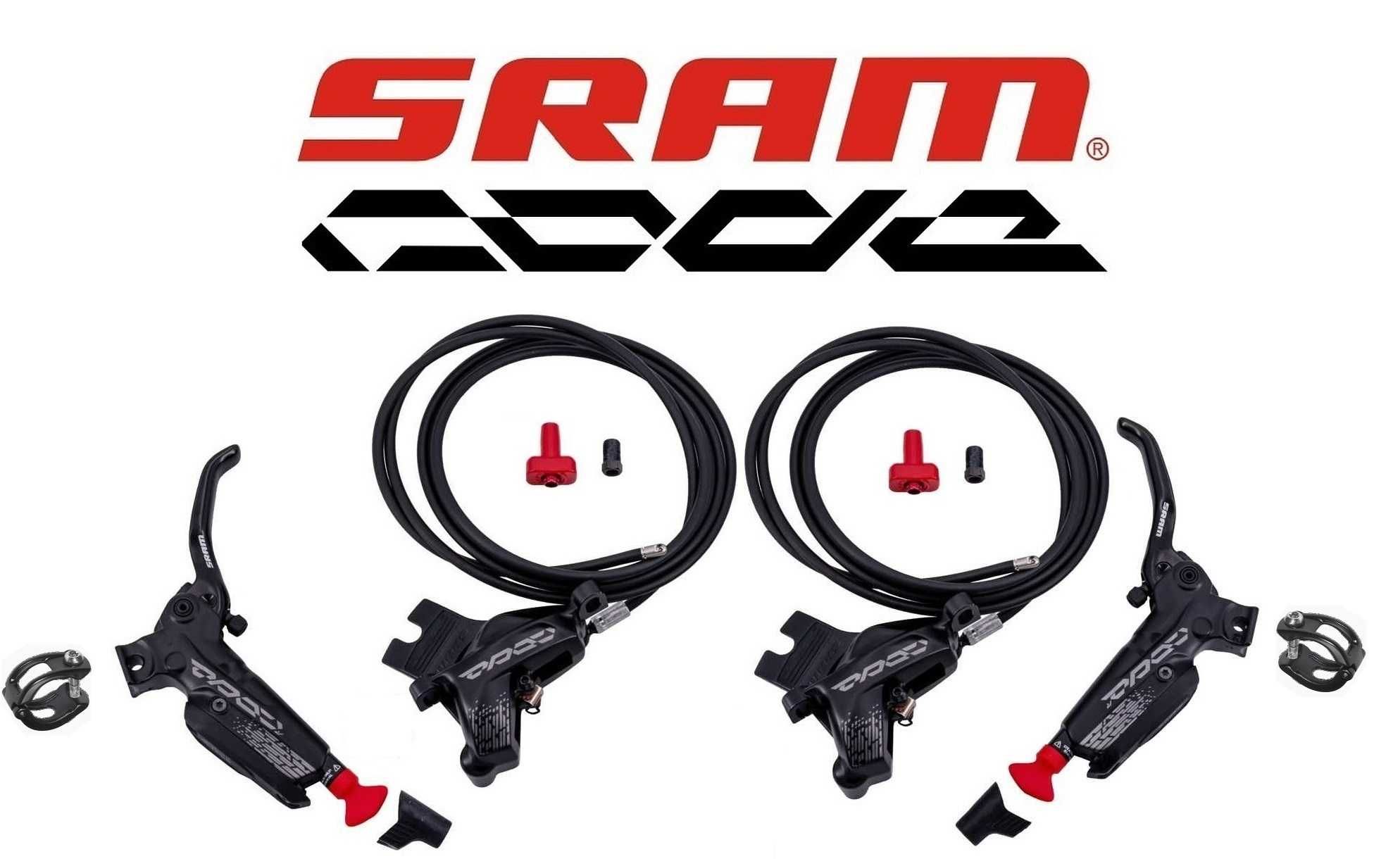 NOWE Sram Code R hamulce hydrauliczne 4-tłoczkowe 200cm komplet FV 23%
