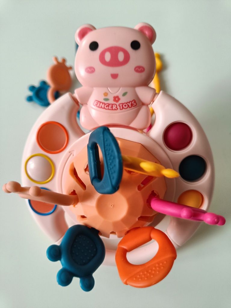 Gryzak, zabawka edukacyjna  montessori, przeciąganie Dzień dziecka