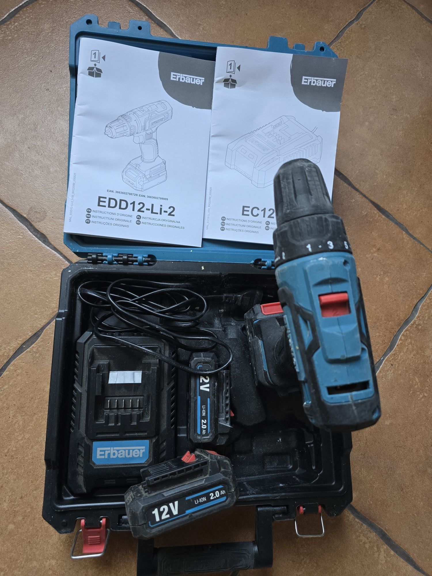Erbauer wkrętarka 12v