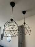 Lampa klosze czarne Ikea BRUNSTA HEMMA 2 szt