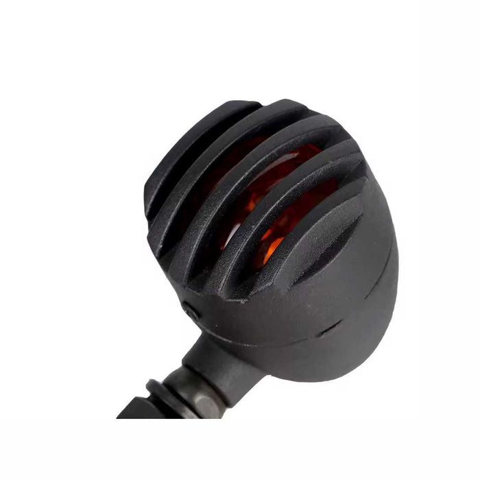 Par piscas LED retro metal - Estilo cafe racer luz de presença