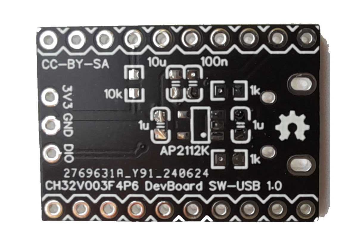 5 шт Плата микроконтроллера CH32V003 F4P6 Development Board V-USB