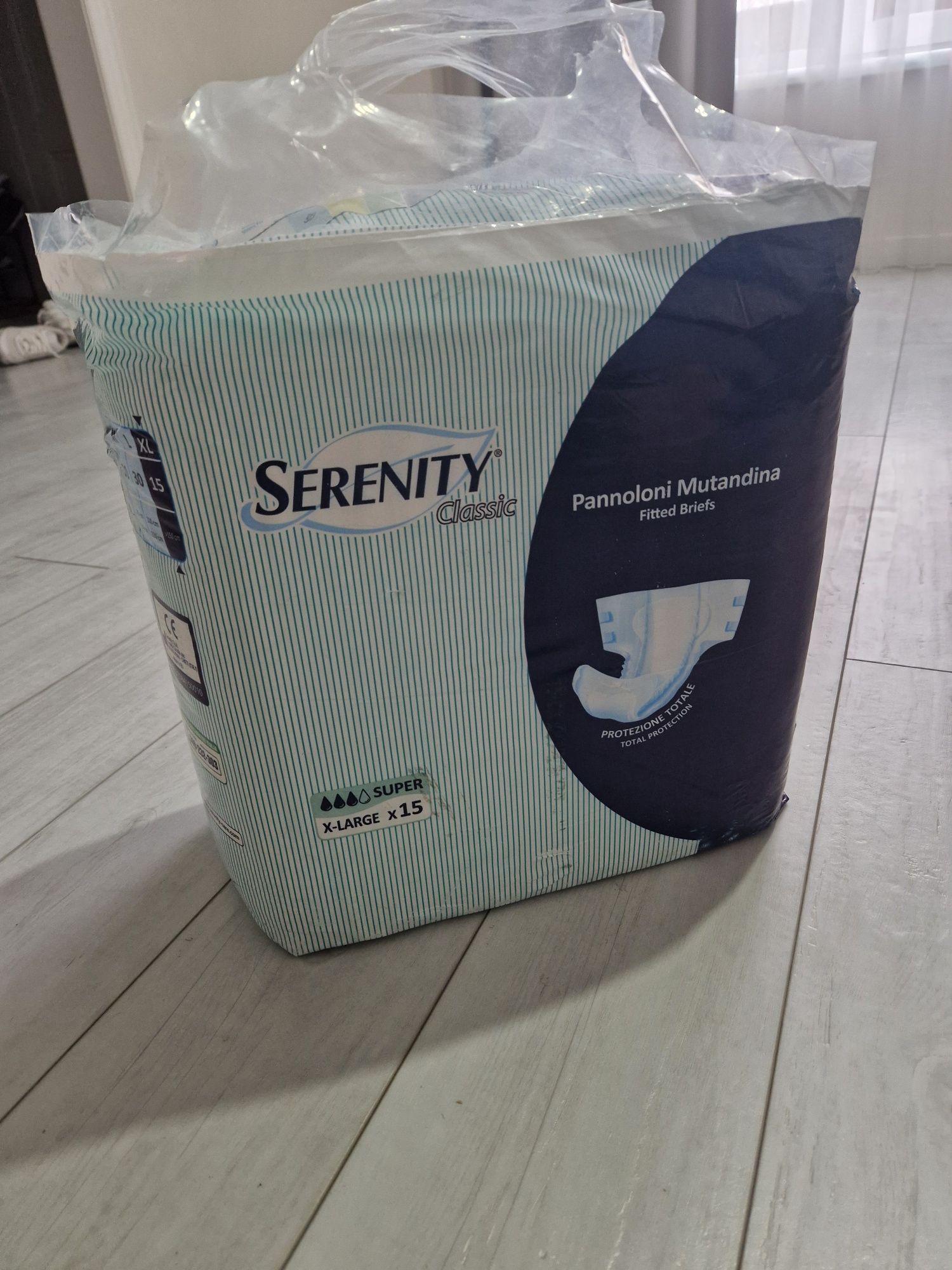 Підгузки для дорослих Serenity x 15шт. (XL 130-170cм.)
