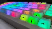 Прозорі кейкапи keycap молочні 130шт боковим принтом OEM