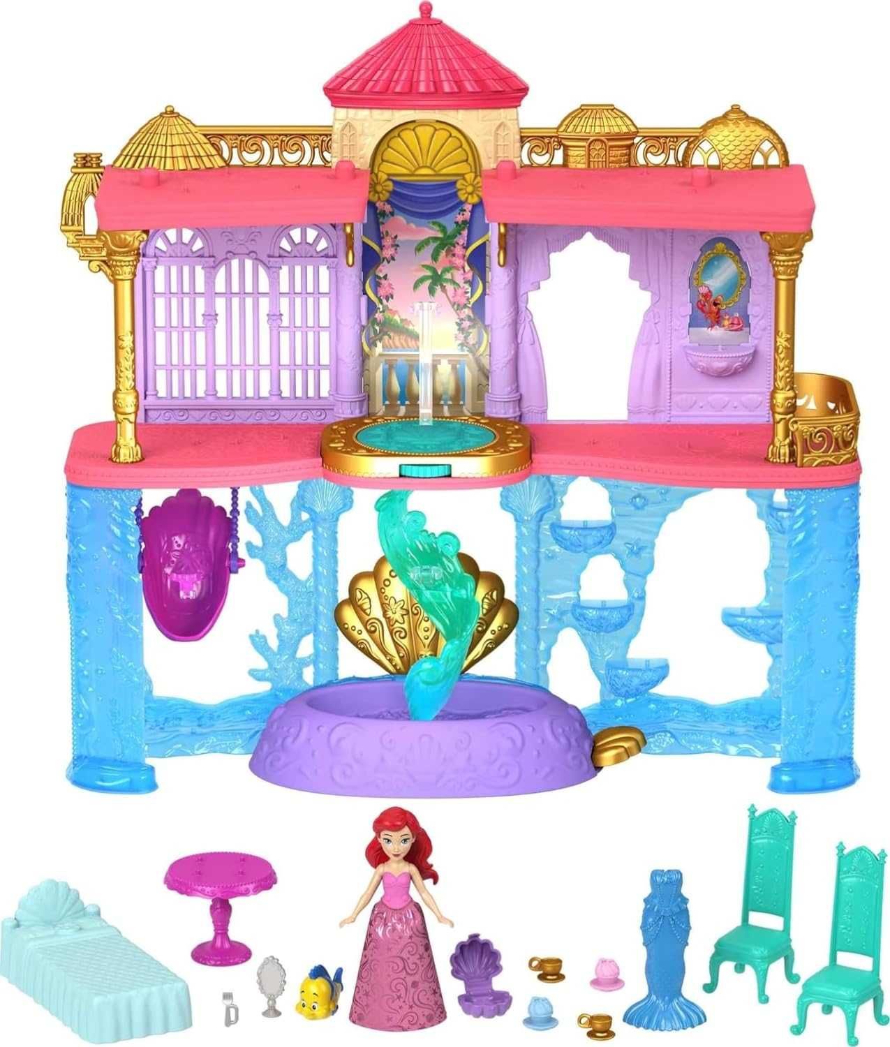 Mattel Disney Princess Doll Playset,Ariel Land.Замок русалоньки Арієль