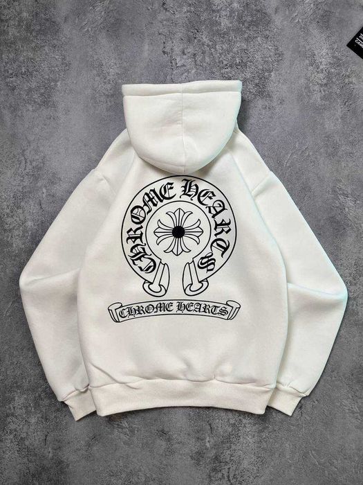 Біле Худі Chrome Hearts з бірками