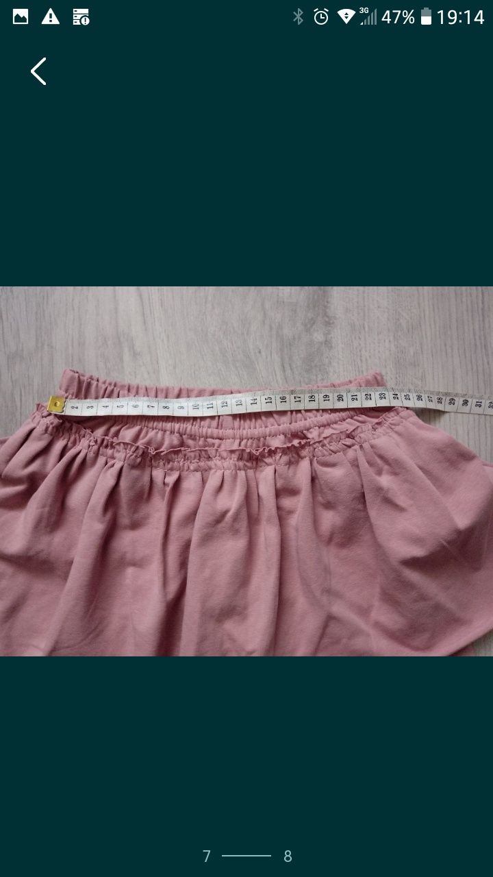 Krótkie getry ze spódnicą rozm. 128/134 - nowe