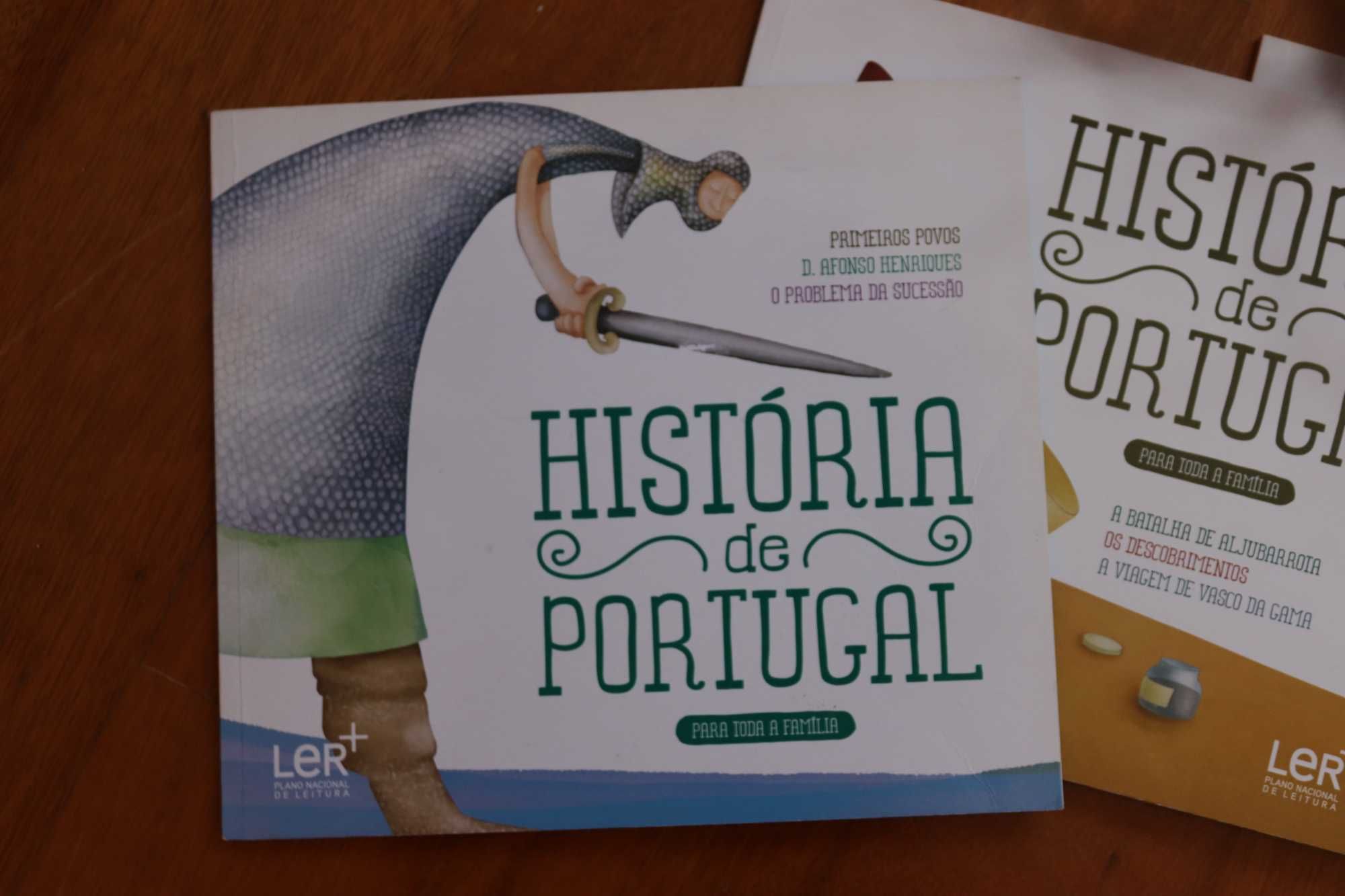 Coleção de livros sobre a História de Portugal