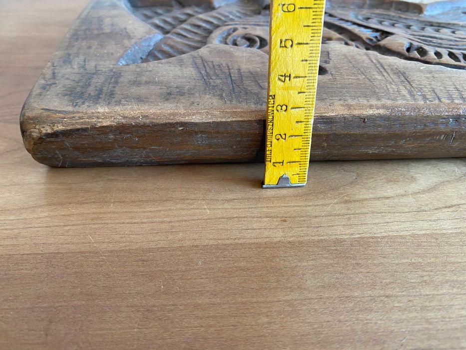 Stara Duża Drewniana Forma do Pierników Wypieków