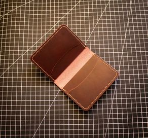 Portfel Bifold na karty, minimalistyczny skórzany portfel Slim