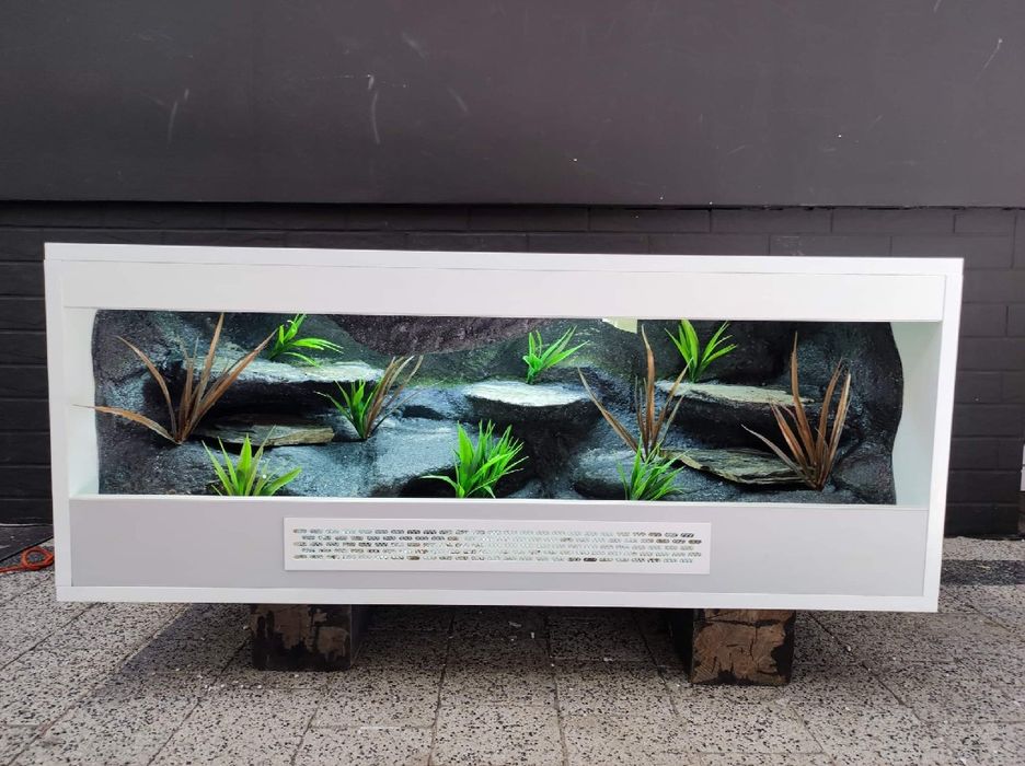 Terrarium 100x40x40 z płyty meblowej gekon agama jaszczurka KOŚCIAN