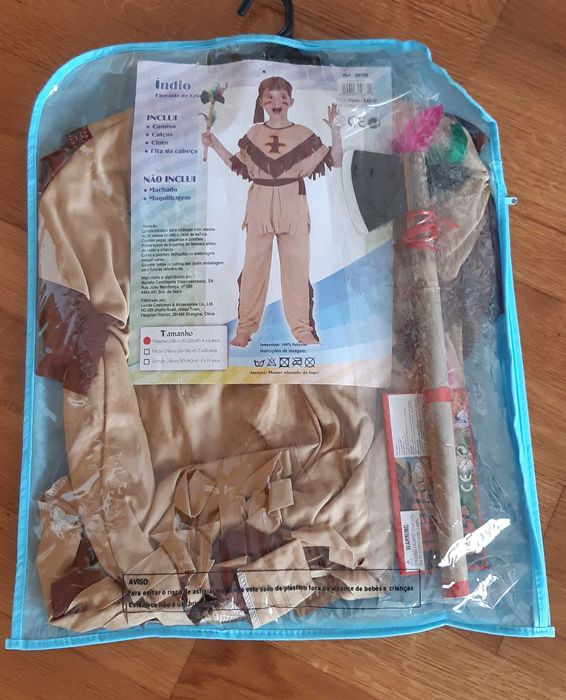 Fato de Carnaval - Índio - 4 a 6 anos