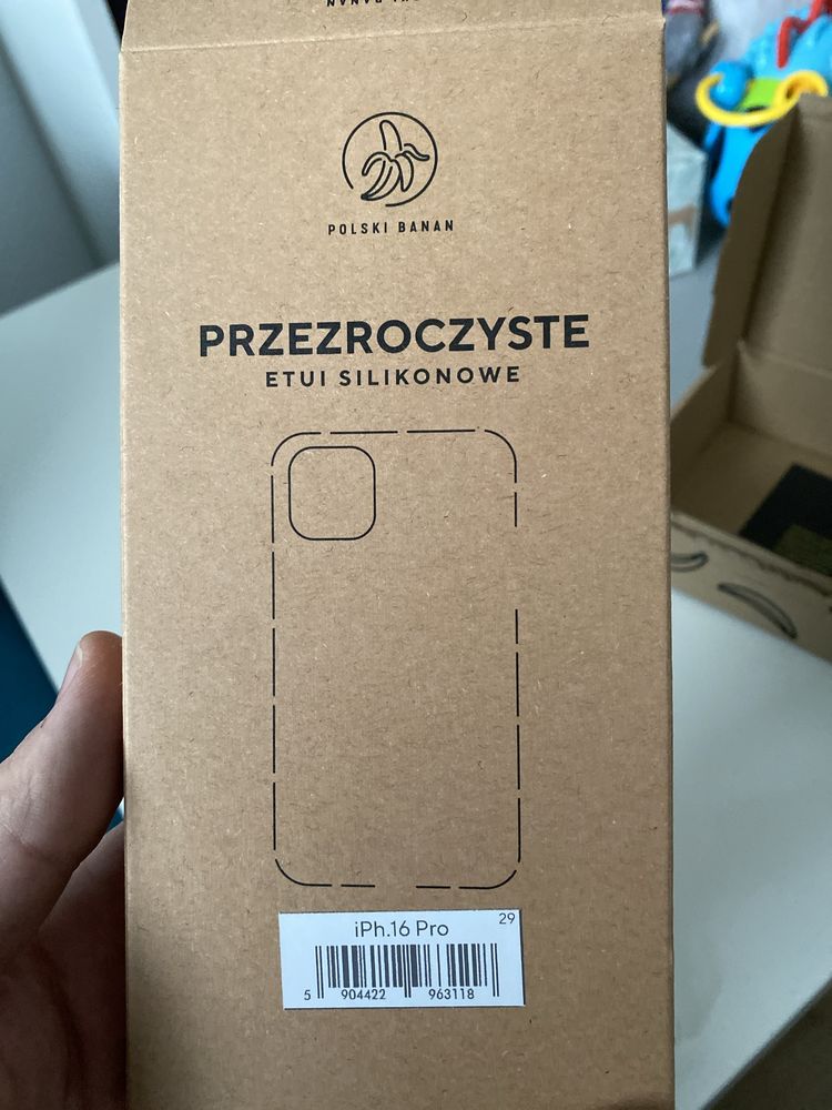 Etui Silikonowe Przezroczyste  Polski Banan Iphone 16 Pro