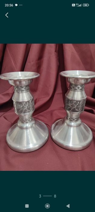 Подарунок Вінтажні свічники з олова, Швеція