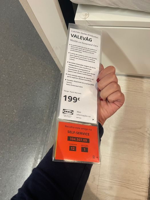 Cama IKEA Nordli (90x200) com gavetões + colchão e estrado