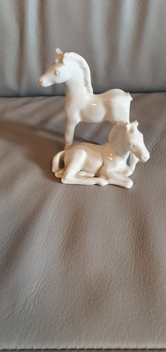 Figurka porcelanowa Ćmielów konie