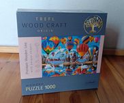 Puzzle drewniane Trefl Wood Craft 1000 elementów Kolorowe balony