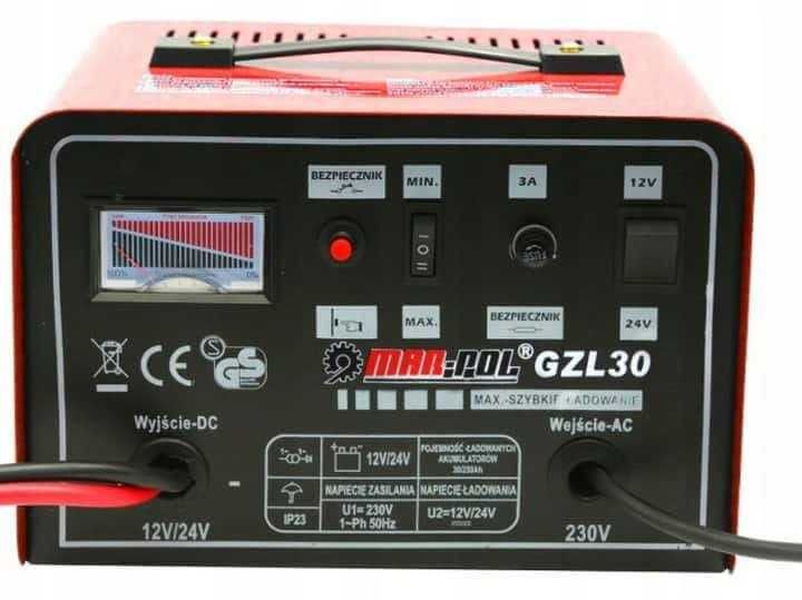 Prostownik Samochodowy  12/24v  Z Rozruchem Do Ładowania Mocny 24a