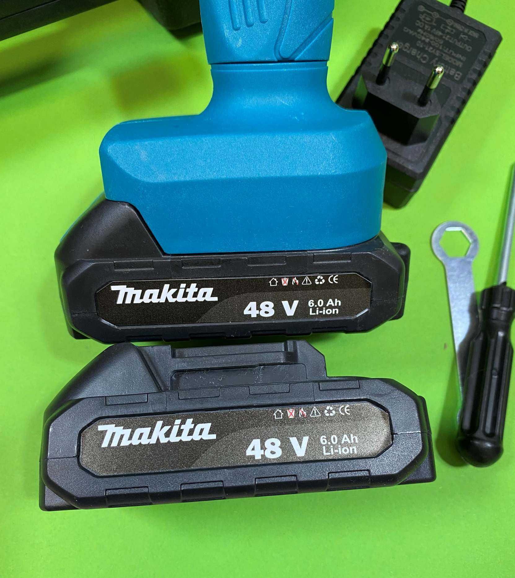 Makita цепная пила аккумуляторная шина 10см 48V 5A веткорез