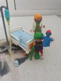 Playmobil chory pacjent i doktor