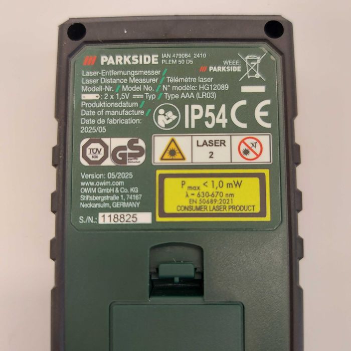 Laser Parkside Model HG12089