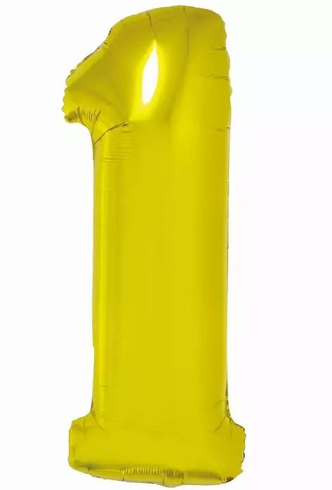 Balon foliowy. Cyfra 1, złota (76 cm). Godan