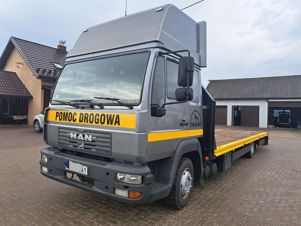 Man Pomoc Drogowa Specjalny 6,5t ładowności długa prosta platforma