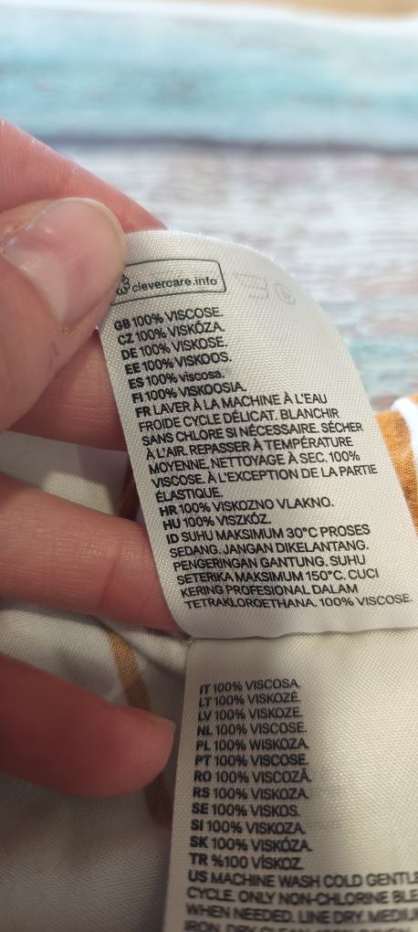 Letnie spodnie damskie H&M wiskoza 34/XS