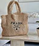 Torba Prada rafia od ręki