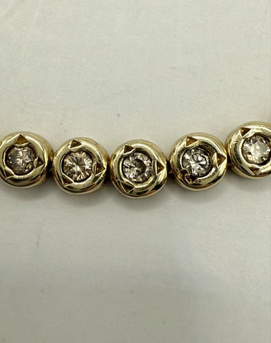 Złota bransoletka z diamentami 1,00ct