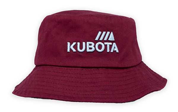 Kapelusz Bucket Hat Kubota Bordowy