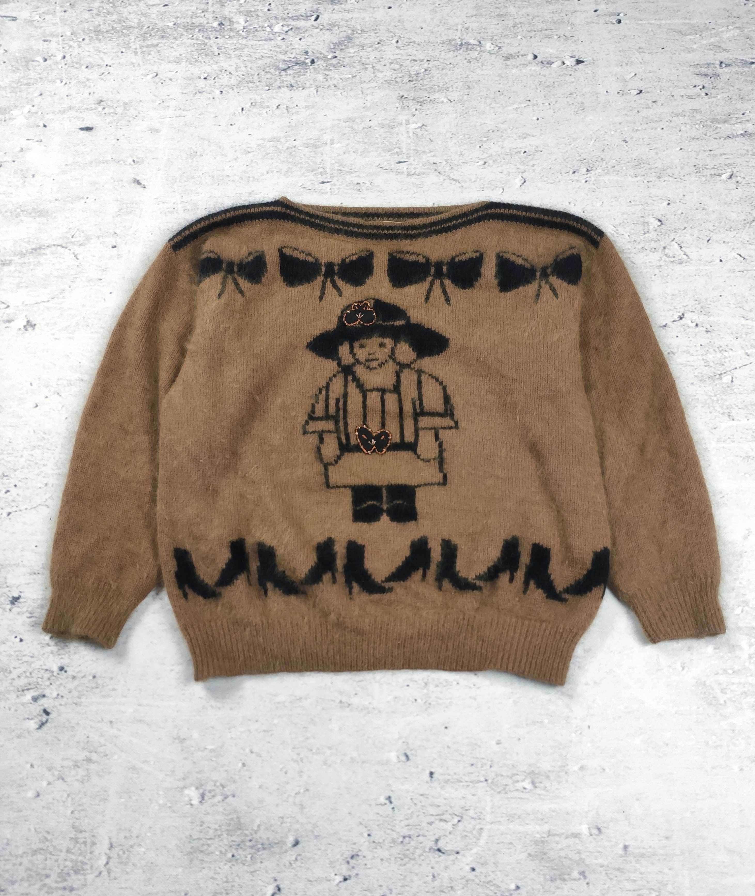 Sweter Malina Wong angora damski oversize r. M/L