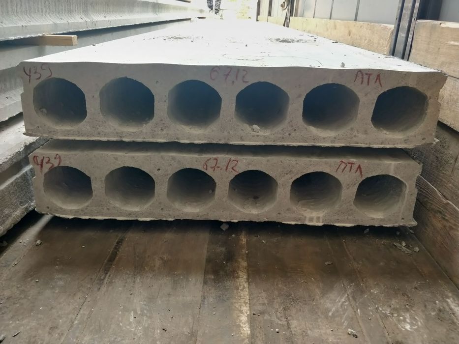 Панелі перекриття Полегшені, Плиты перекрытия ПК, ПБ, Плити перекриття