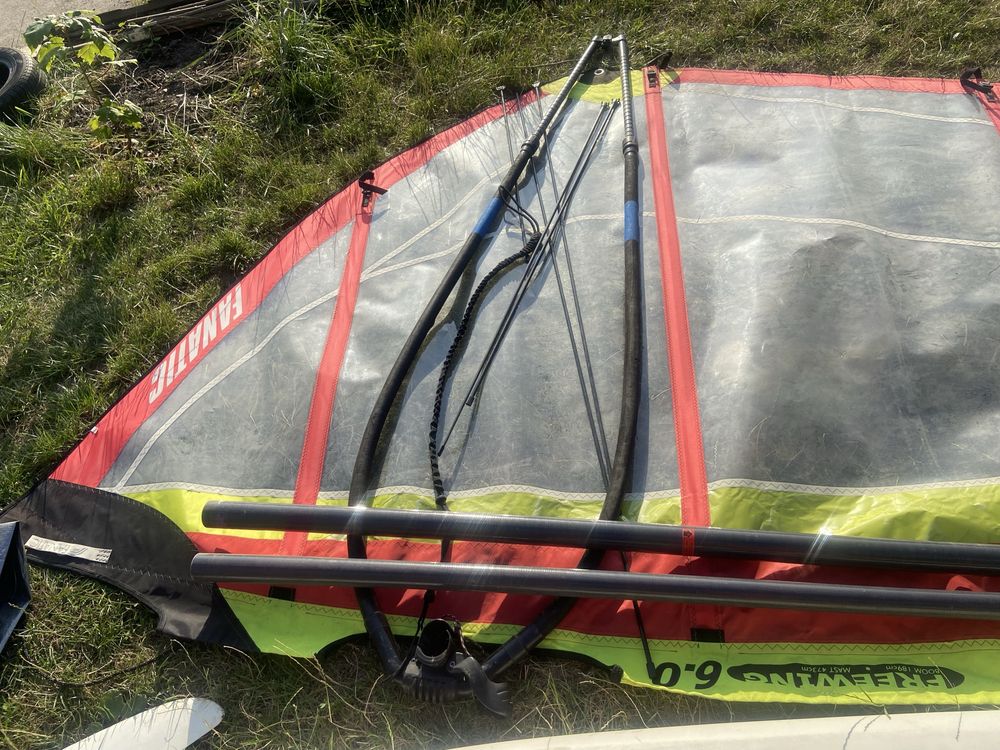 Deska windsurfingowa Hifly 160l mieczowa z pędnikiem kompletna zestaw