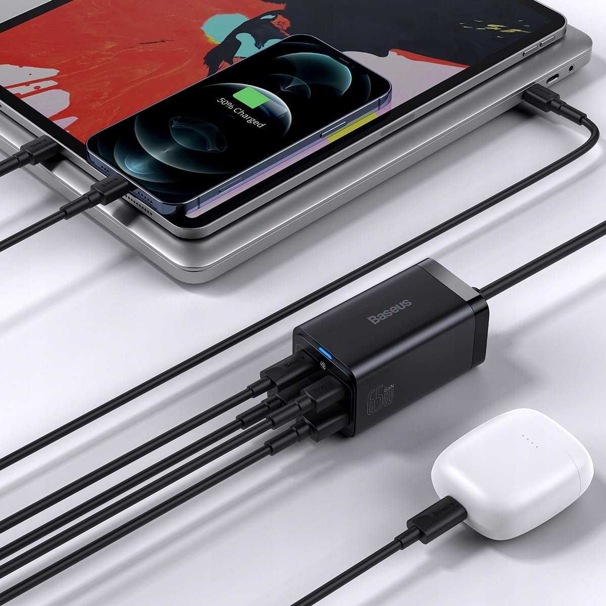 Ładowarka sieciowa Baseus GaN3 Pro 2xUSB 2xC 65W + kabel C-C Sklep Wwa