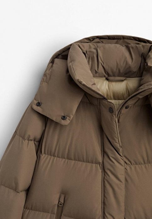 Kurtka puchowa Massimo Dutti M 38 oversize