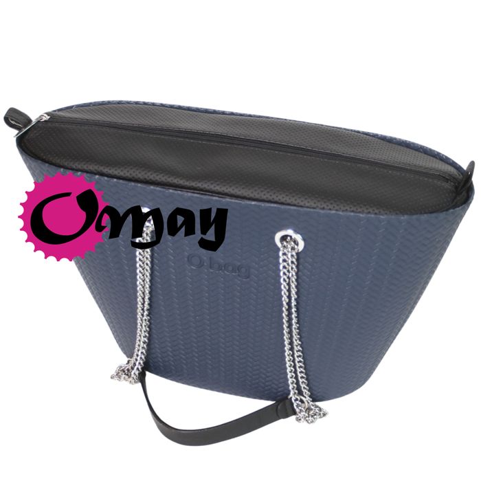 Czarny organizer do OBAG KNIT MINI Playa Mini eko skóra perfor OMAY
