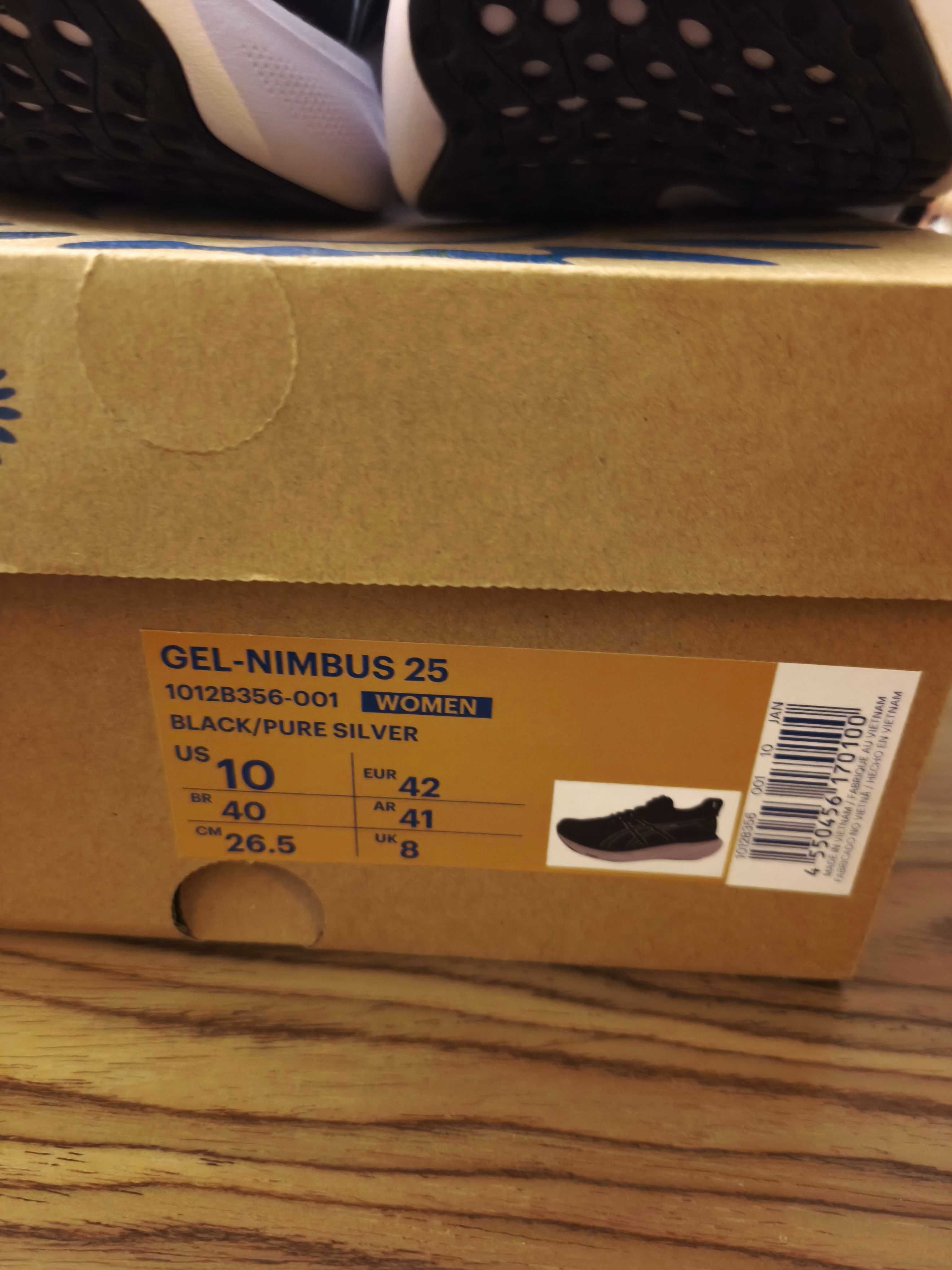 Asics Gel Nimbus 25 Sapatos desportivos caminhada novos sem estrear