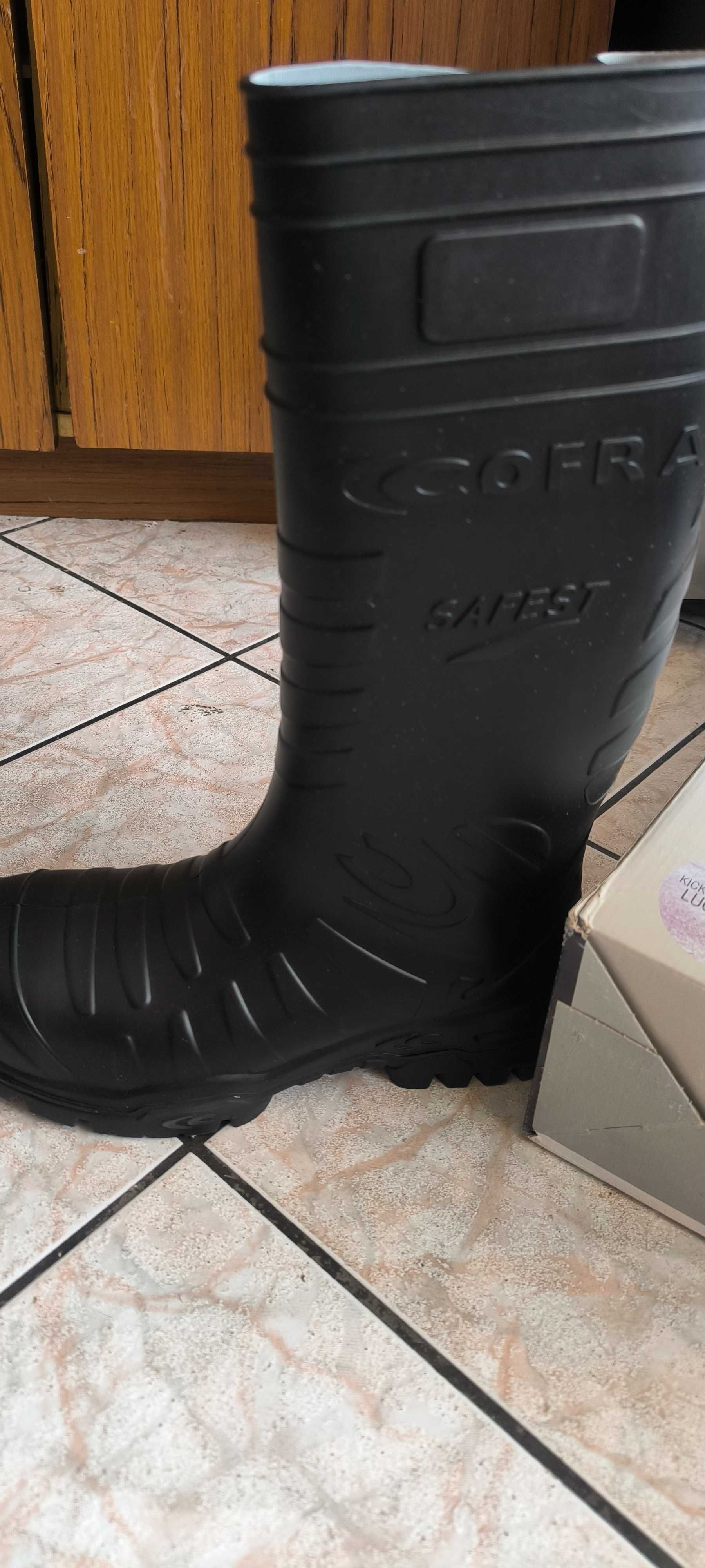 Buty robocze gumowe z podnoskiem Cofra SAFEST BLACK