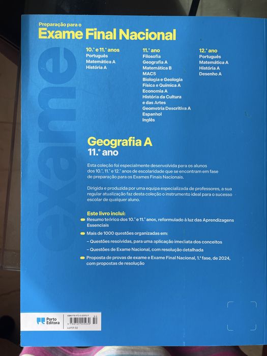 Exame Geografia 11 ano Porto Editora