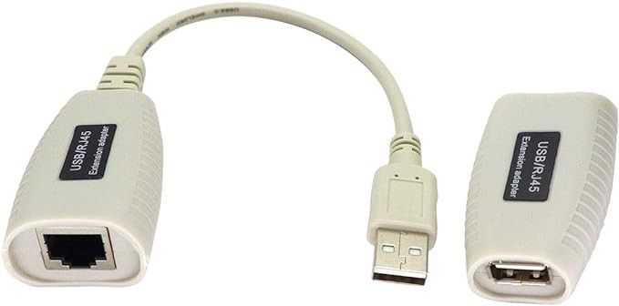 Adapter przedłużacz przejściówka USB Cat5/5e/6