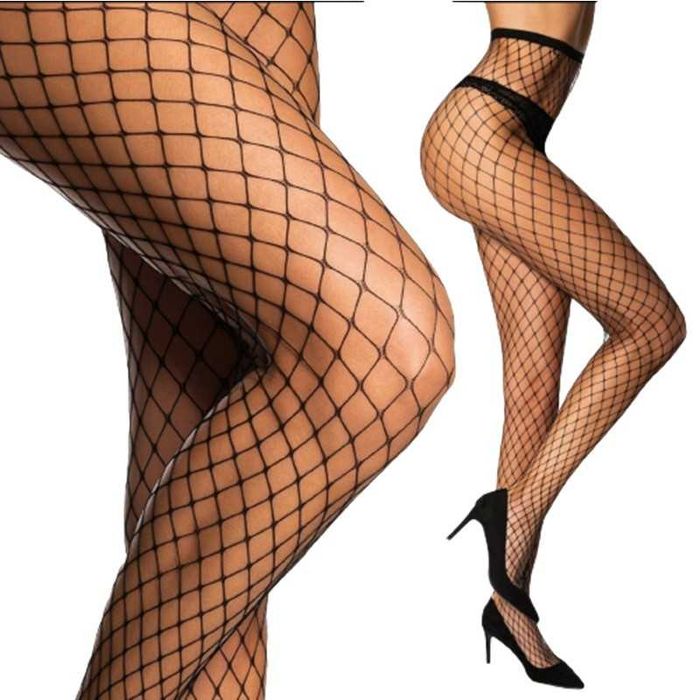 Rajstopy kabaretki duże oczka 5 szt