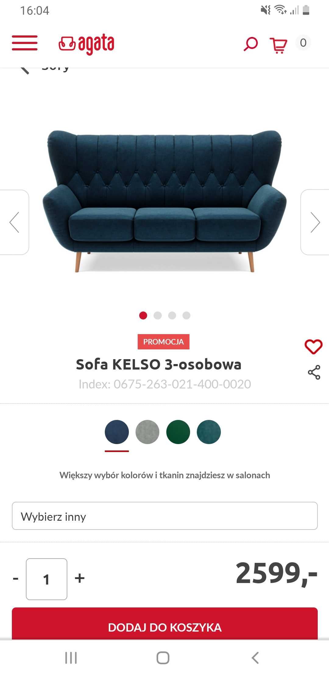 Sofa trzyosobowa