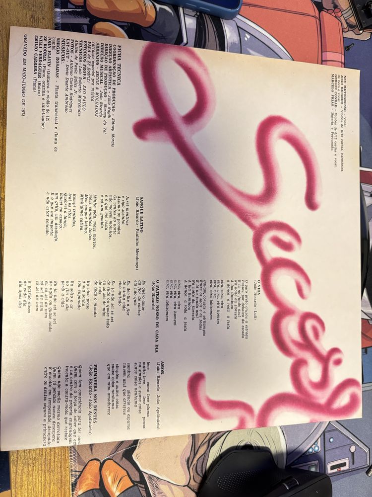 Disco vinyl Secos e Molhados
