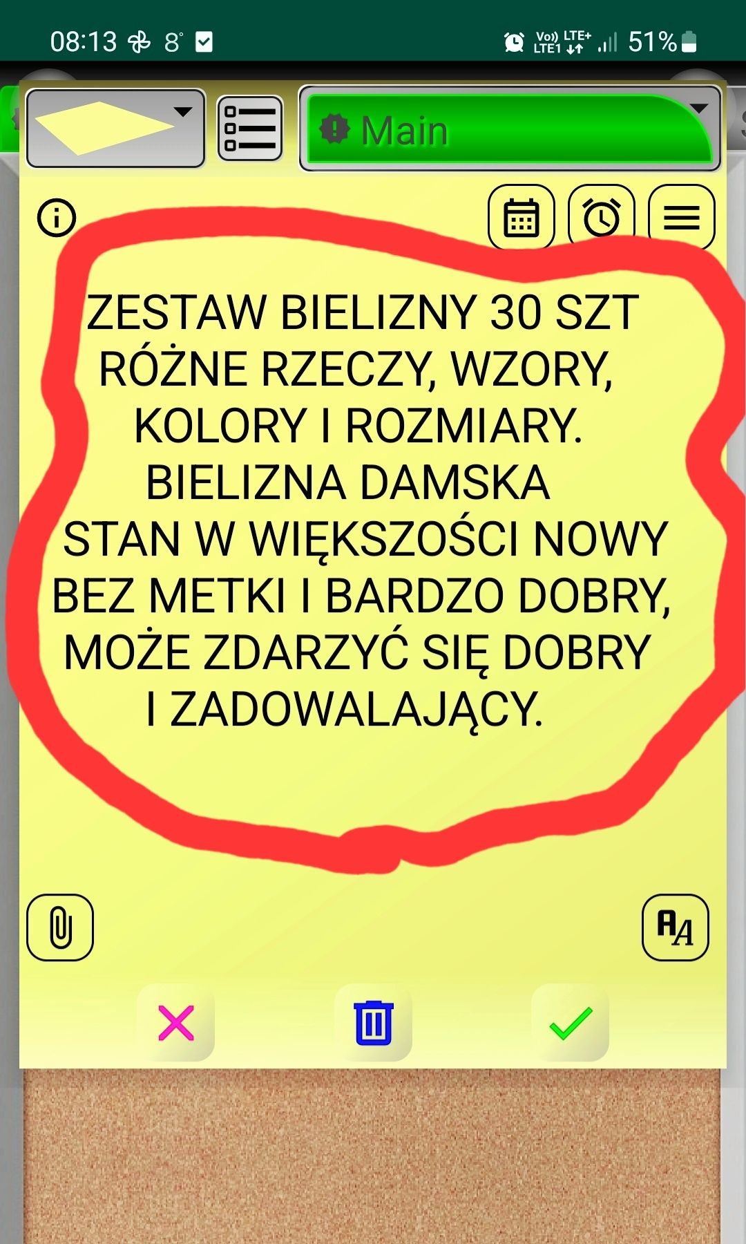 Zestaw bielizny damskiej 30 sztuk