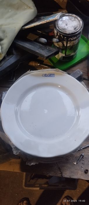 Społem talerz talerze Lubiana vintage prl porcelana