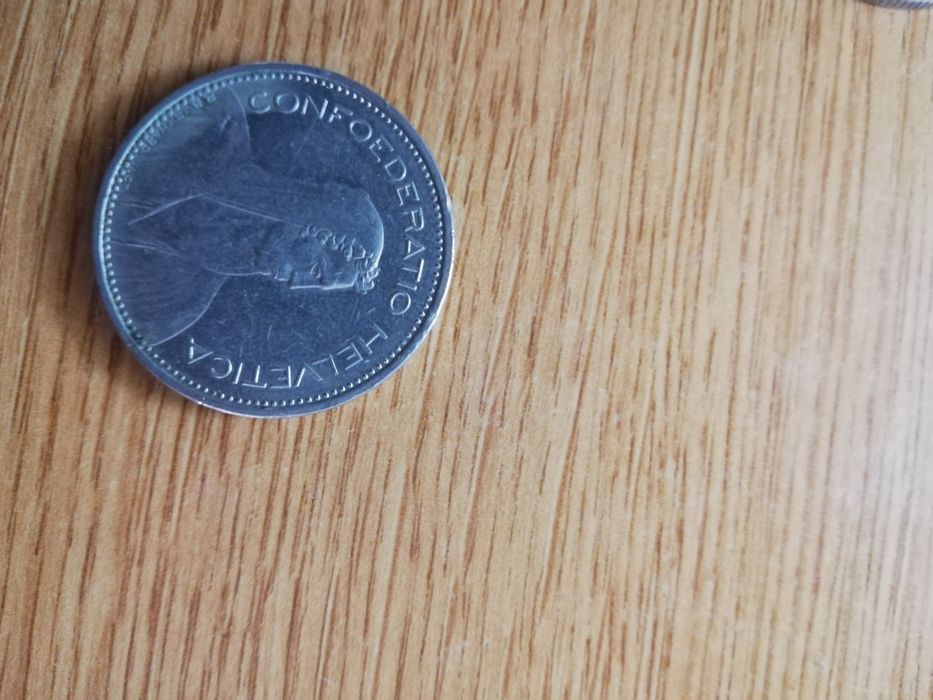 Moeda 5 francos suíços 1988