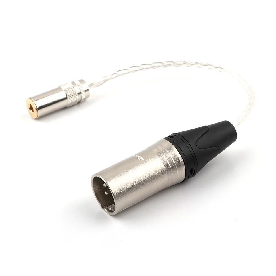 7N OCC HIFI 4pin XLR збалансований штекер до 4,4 мм 4-контактний Жіноч